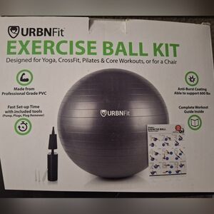 Large Pink Exercise Ball Kit